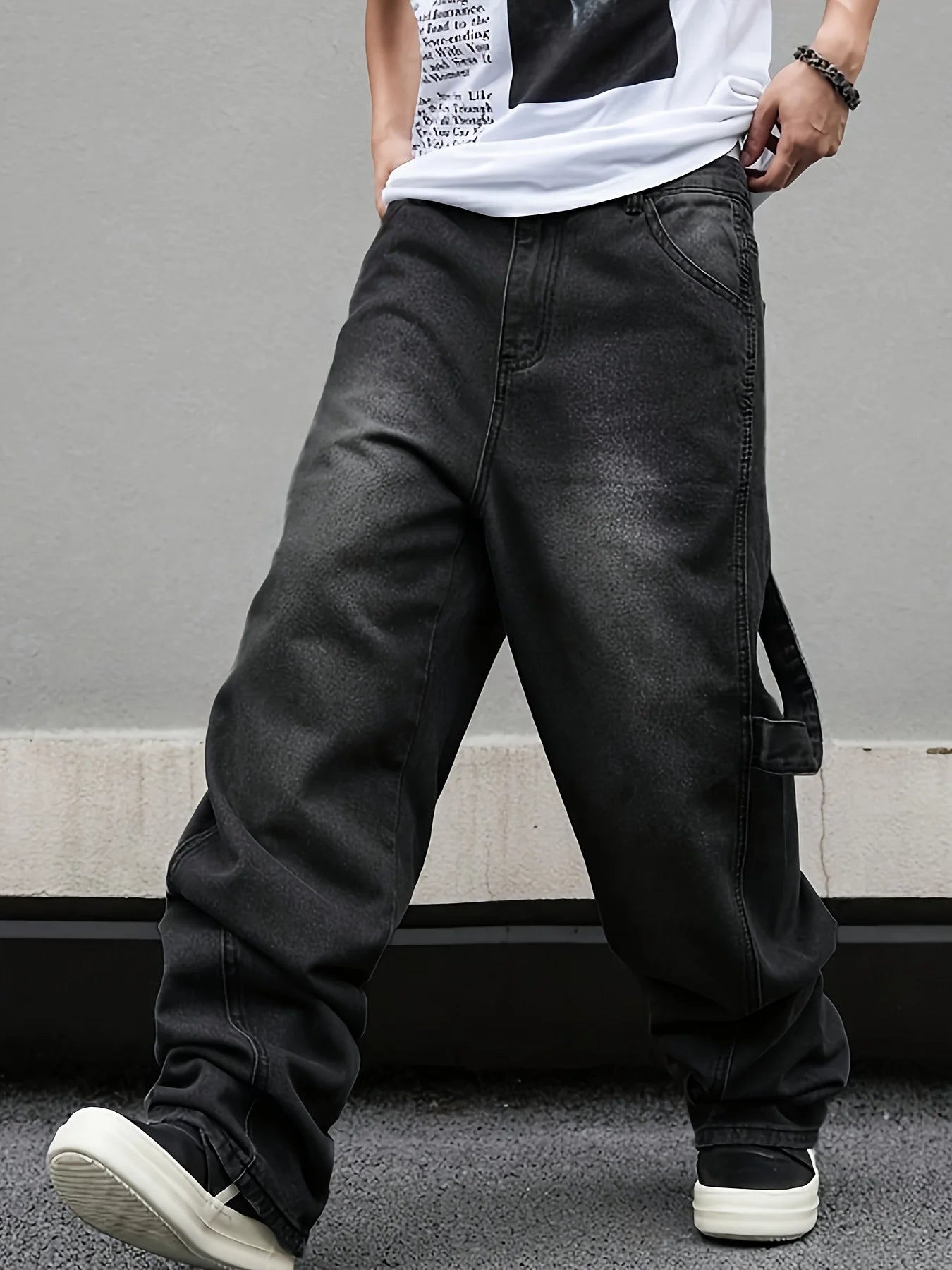 Jeans Oversize Midnight Black