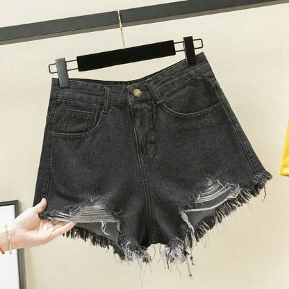 Vintage Ripped Denim Shorts