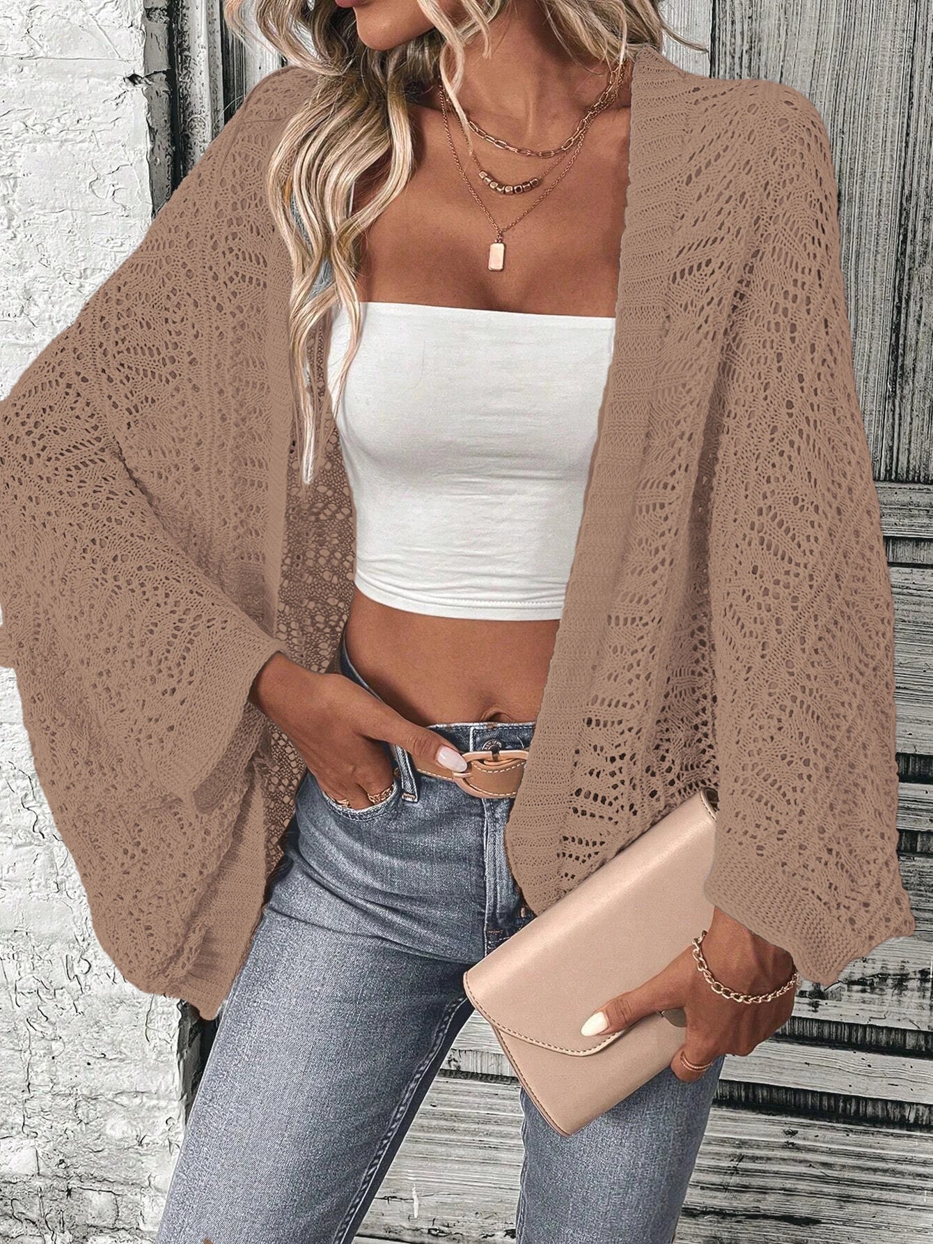 Sunset Breeze Crochet Sweater