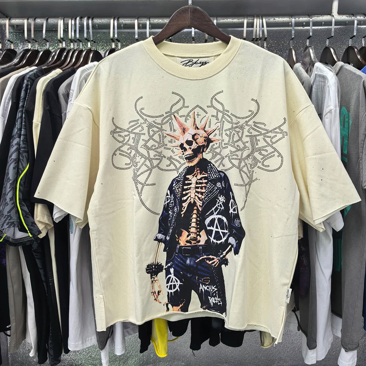Vintage Prisoner Skull Graphic Tee