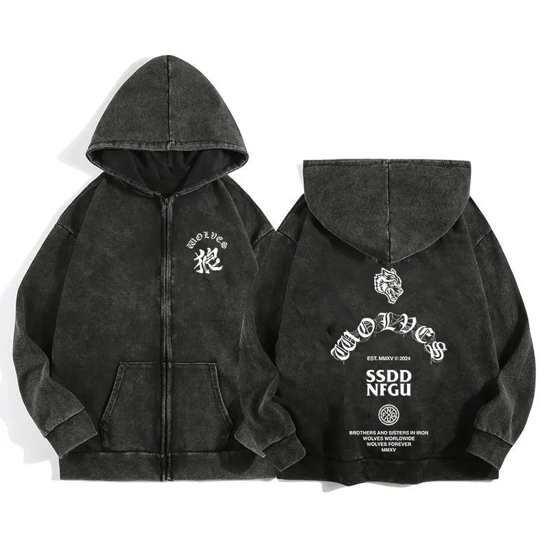 Hoodie Wolf Spirit Vintage