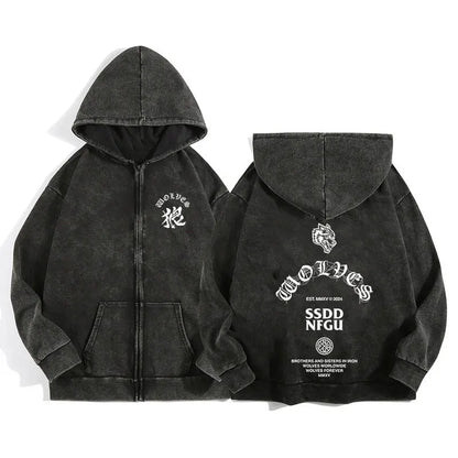 Hoodie Wolf Spirit Vintage