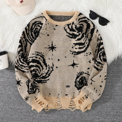 Cosmic Swirl Graphic Sweater