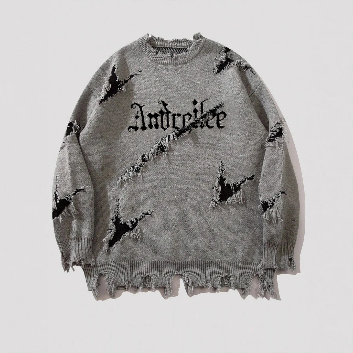 Men's Vintage Distressed Crewneck Sweater