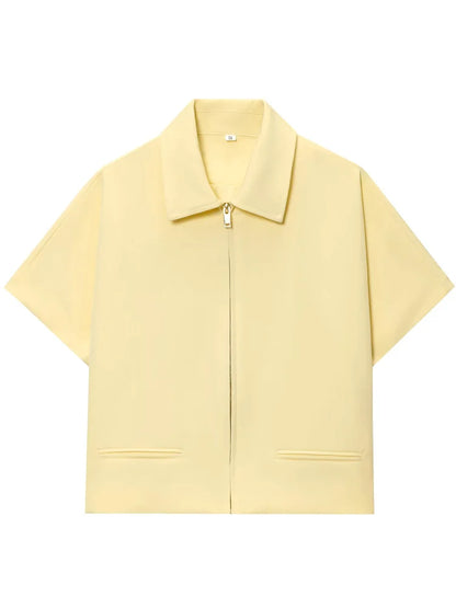 Summer Chic Zip-Up Jacket