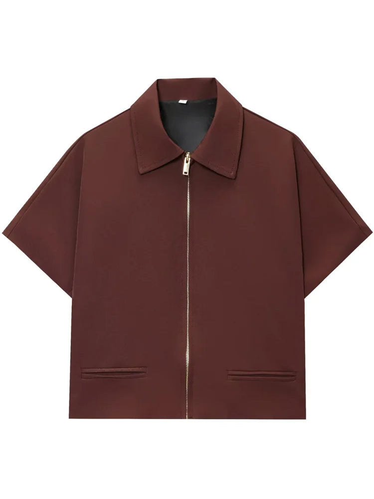 Summer Chic Zip-Up Jacket