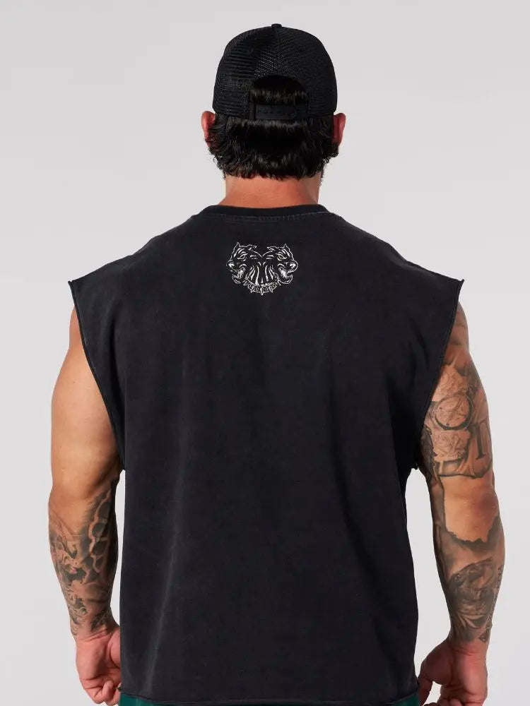 Vintage Washed Sleeveless Streetwear Tee