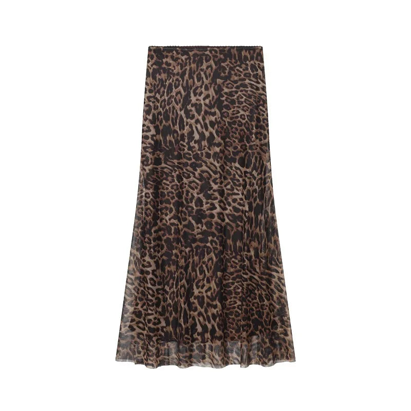 Women's Animal Print Two-Piece Outfit