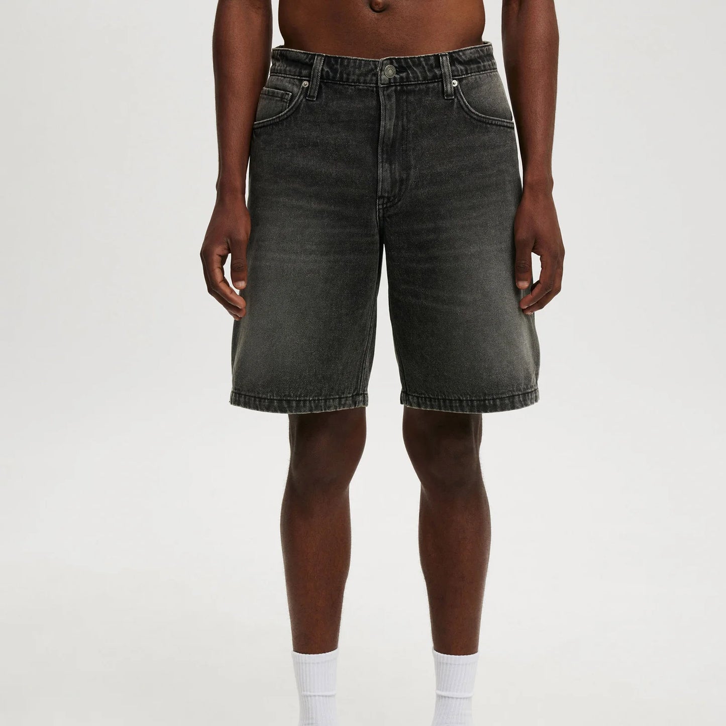 Short Jean Baggy Vintage Blue