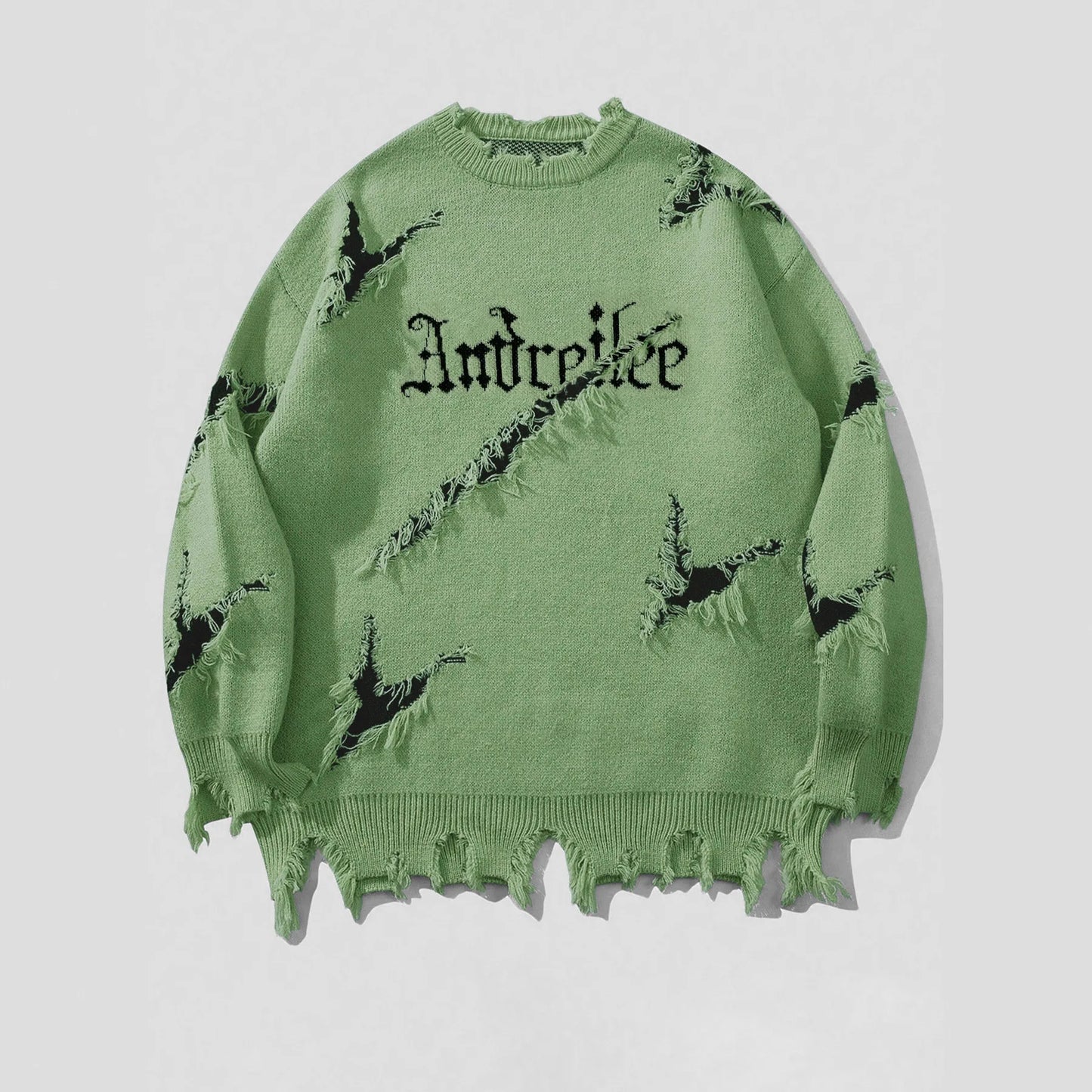 Men's Vintage Distressed Crewneck Sweater