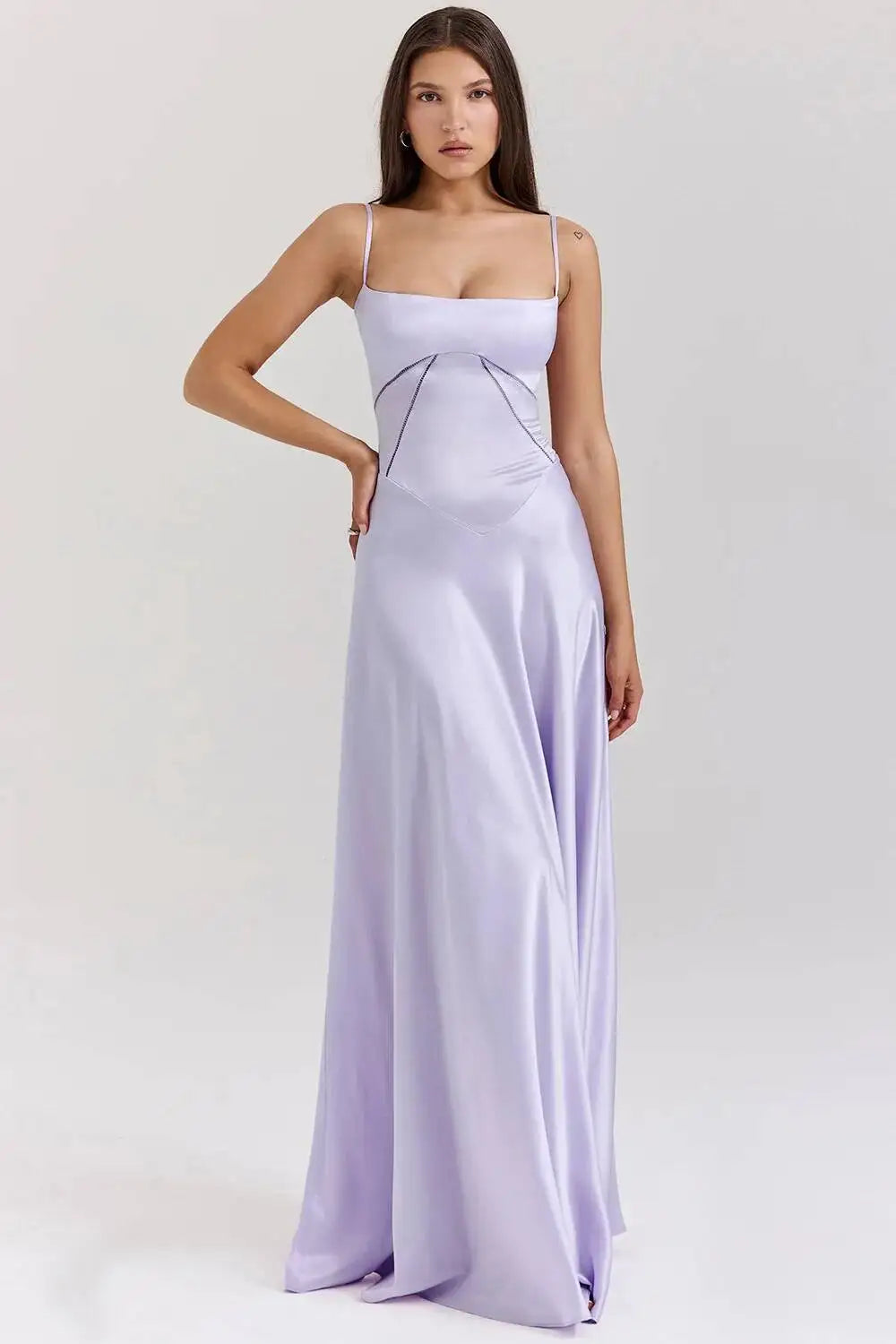 Women's Elegant Spaghetti Strap Formal Dress