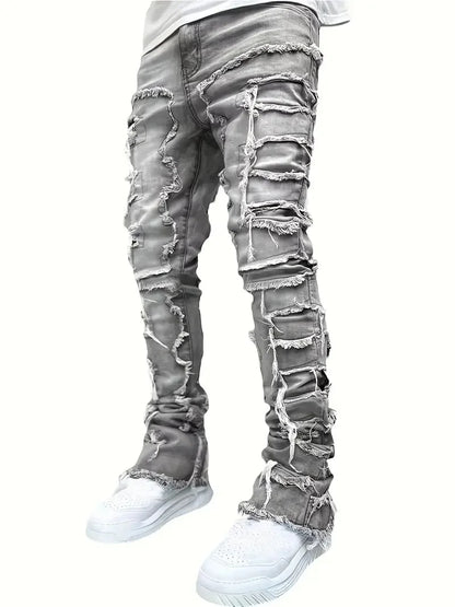 Jeans White Storm Destroyed