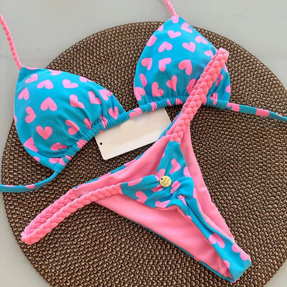 Swimwear Pink Hearts