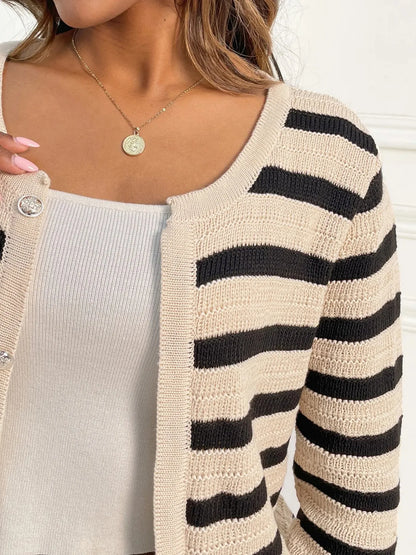 Monochrome Chic Knit Sweater