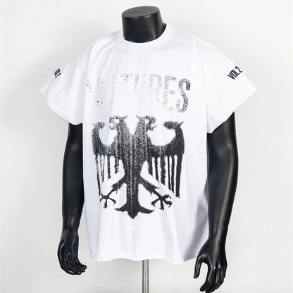 Oversized Gothic Eagle T-Shirt