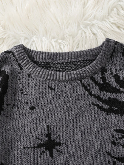 Cosmic Swirl Graphic Sweater