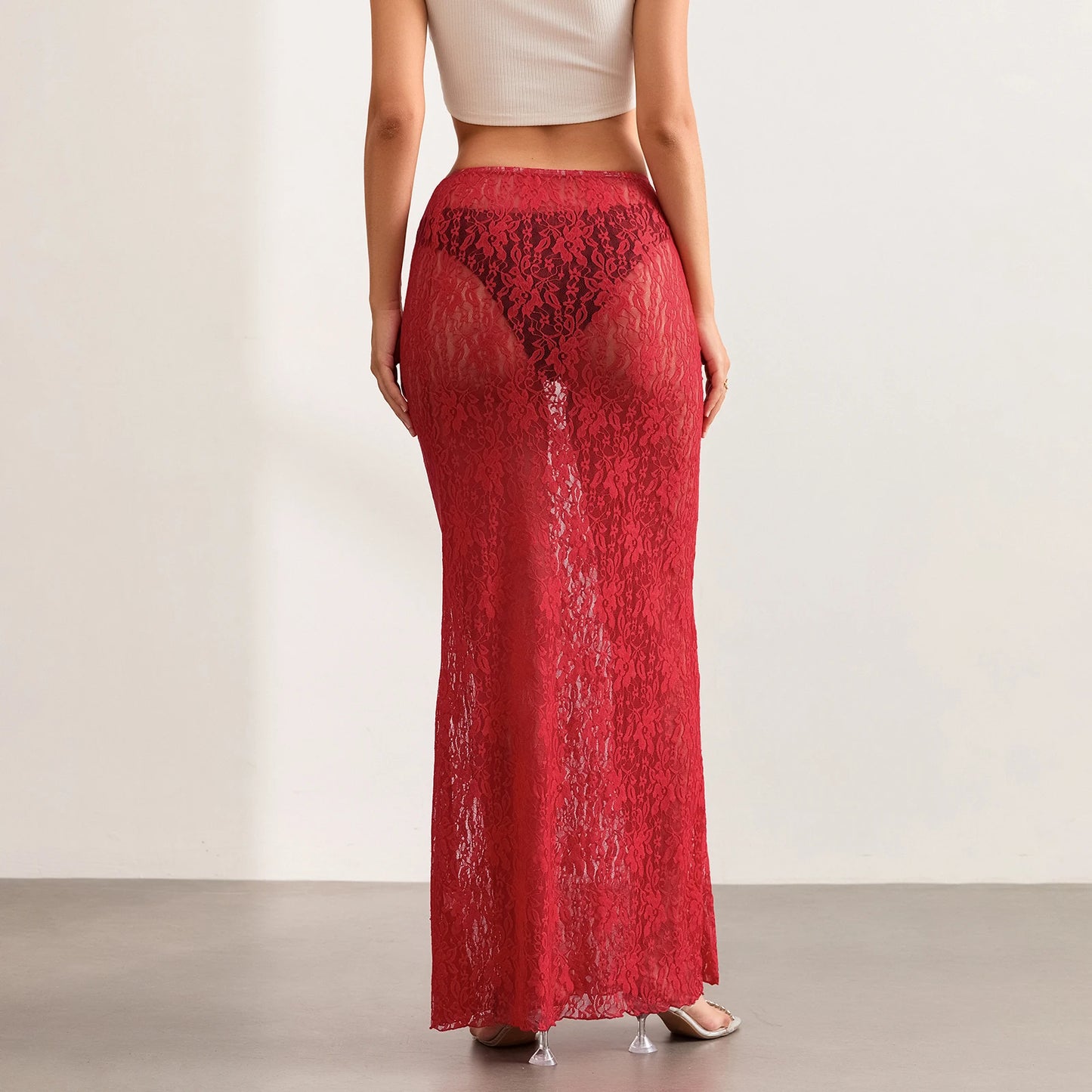Black Elegance Lace Skirt