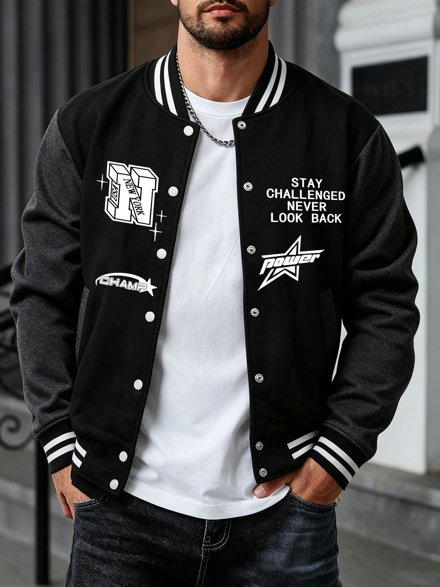 Jacket College Champion Black