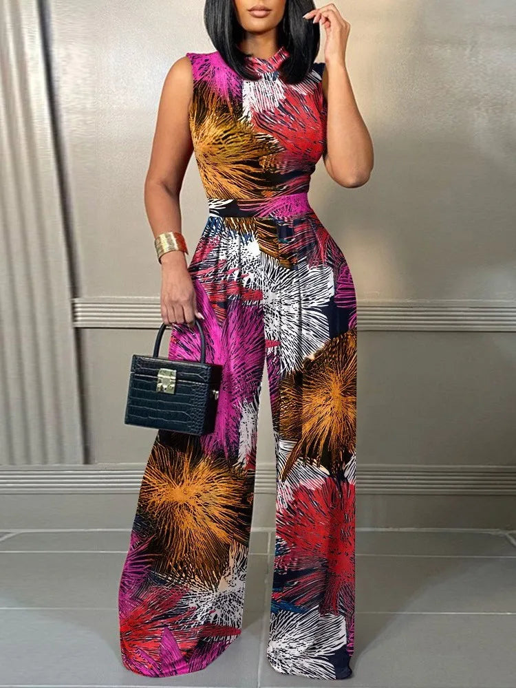 Royal Elegance Printed Jumpsuit