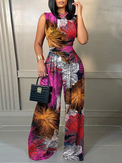 Royal Elegance Printed Jumpsuit