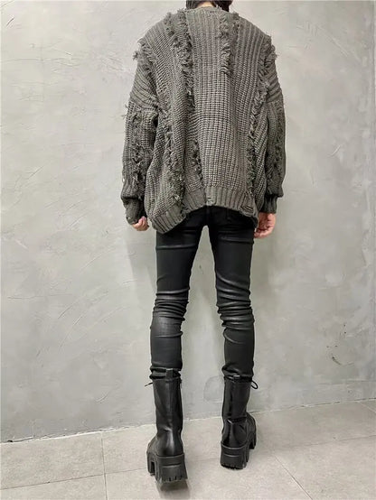 Vintage Ripped Oversized Sweater