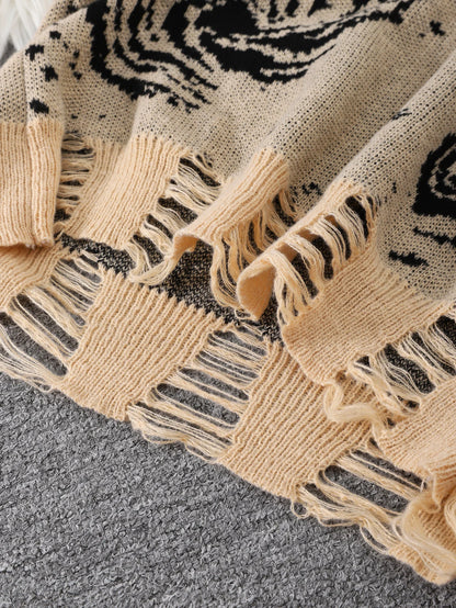 Cosmic Swirl Oversized Sweater