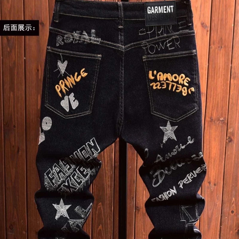 Jeans Street Art Black