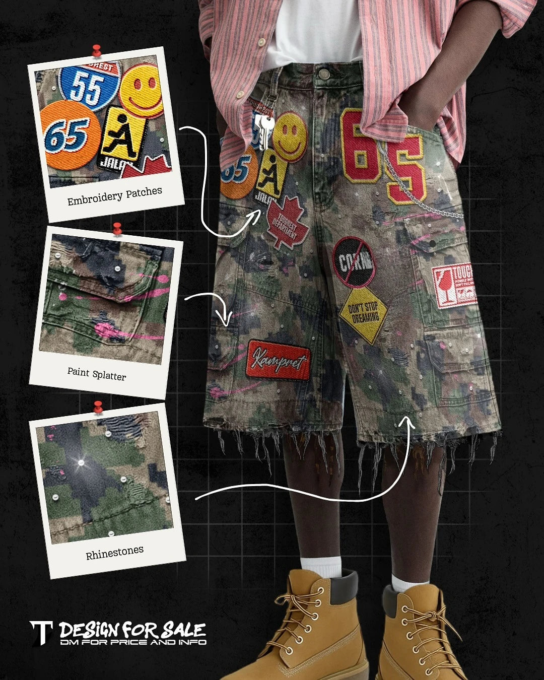 Short Tactical Patch Style