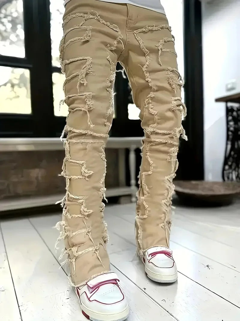 Jeans White Storm Destroyed