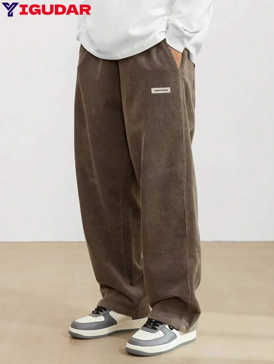 Pants Wide Leg Corduroy