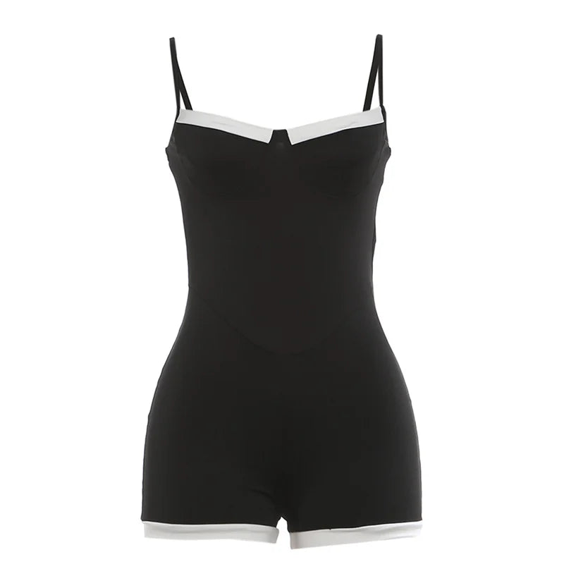 Black & White Sculpting Romper