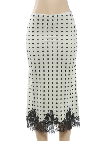 Parisian Chic Polka Dot Skirt
