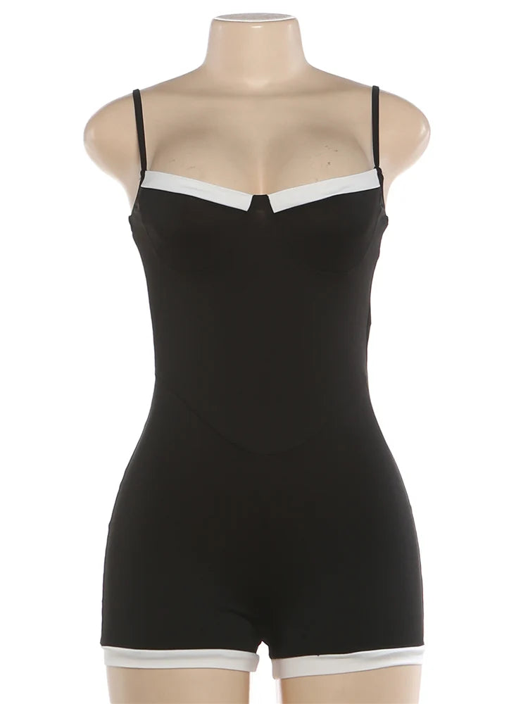 Black & White Sculpting Romper
