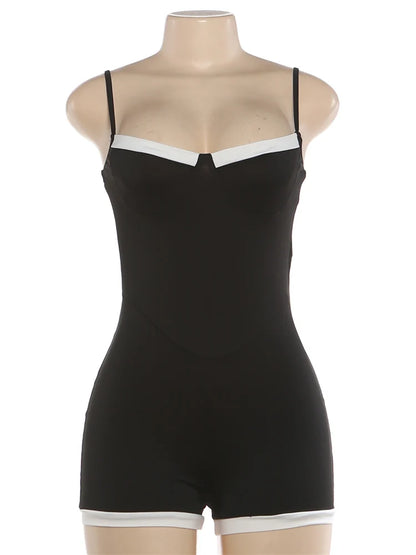 Black & White Sculpting Romper