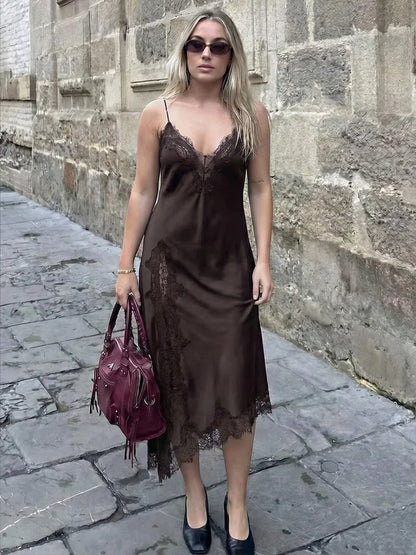 Elegant Satin Cami Dress