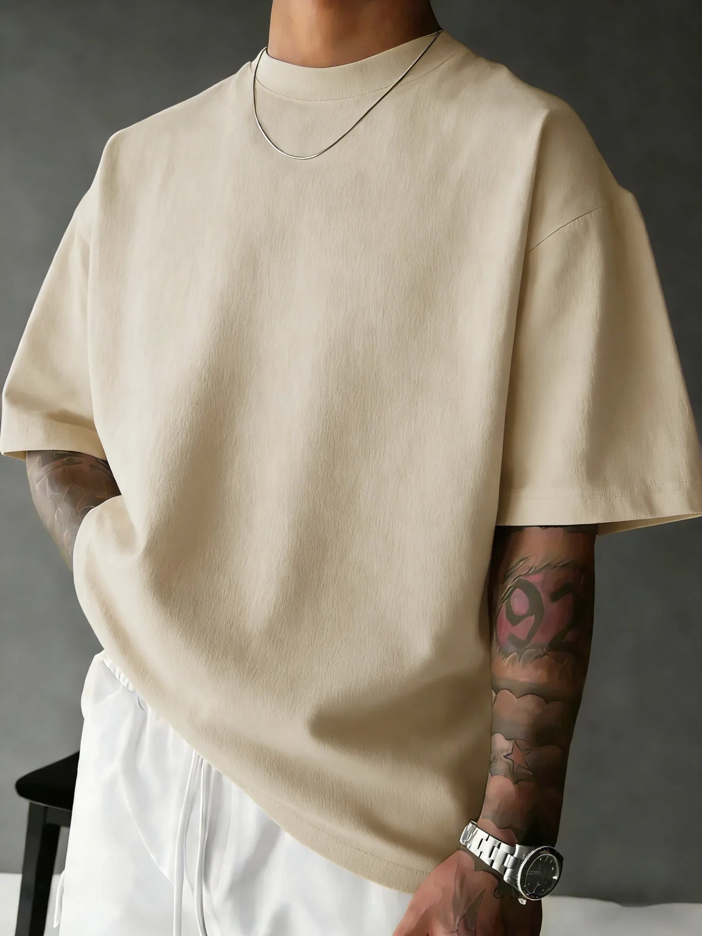 Men's Premium Oversized Cotton Tee