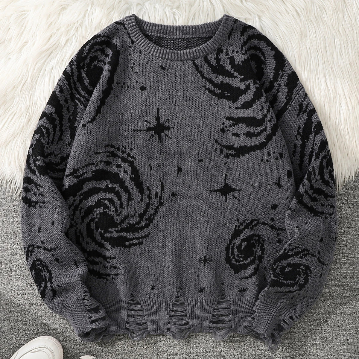 Cosmic Swirl Oversized Sweater