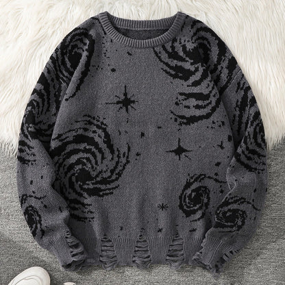 Cosmic Swirl Oversized Sweater