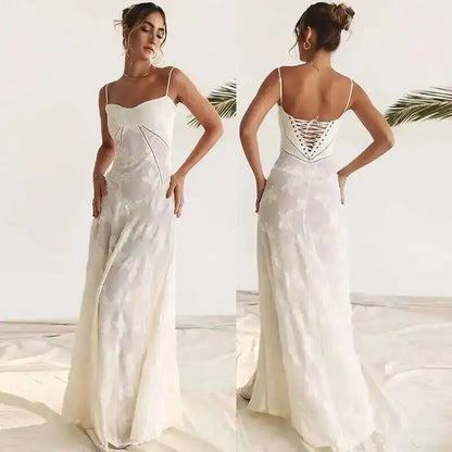Women's Elegant Spaghetti Strap Formal Dress
