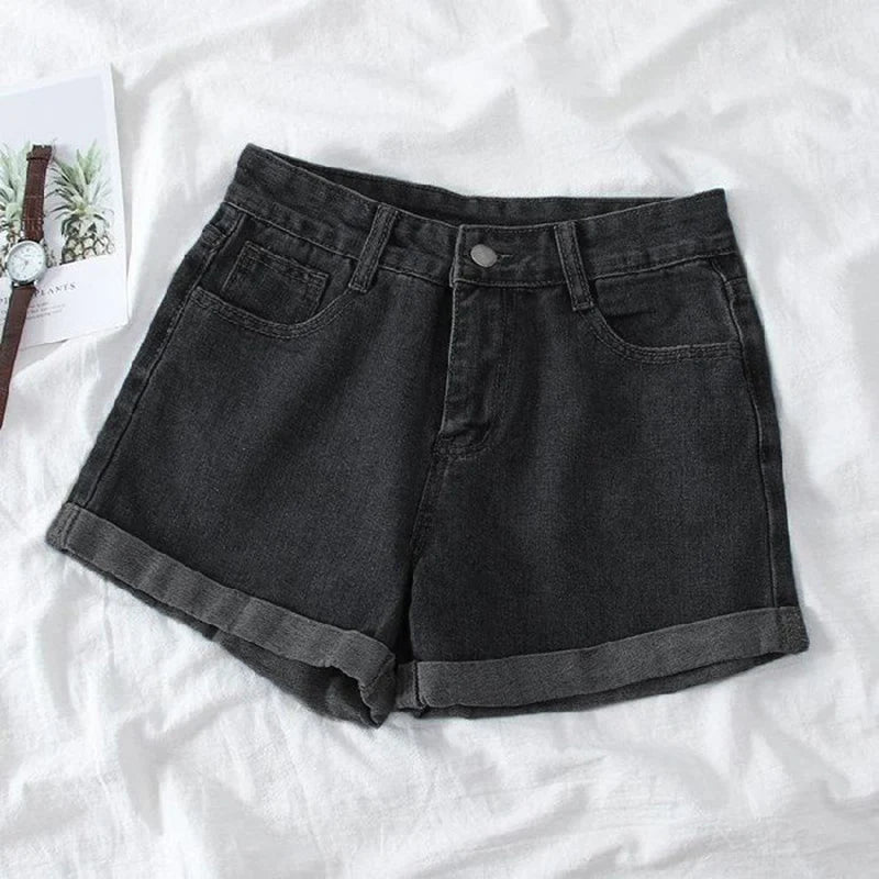 Summer White Roll-Up Shorts