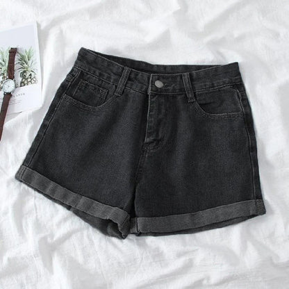 Summer White Roll-Up Shorts