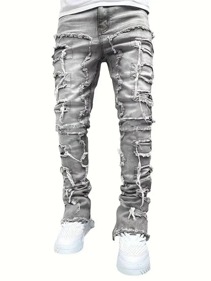 Jeans White Storm Destroyed