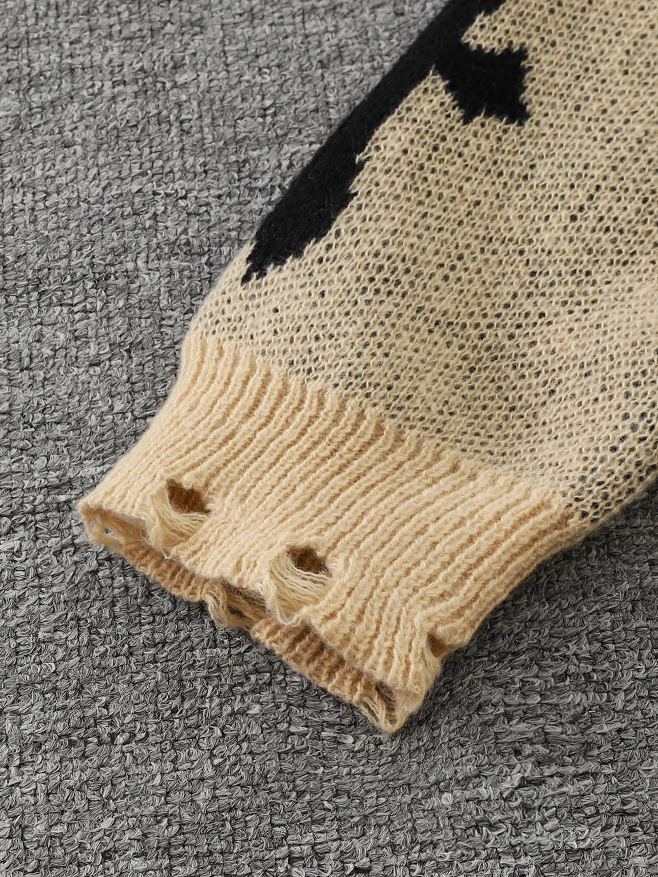 Gothic Cross Oversized Sweater