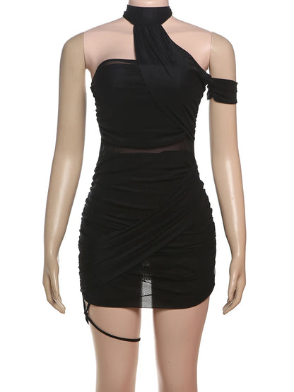 Blush Desire Mesh Mini Dress