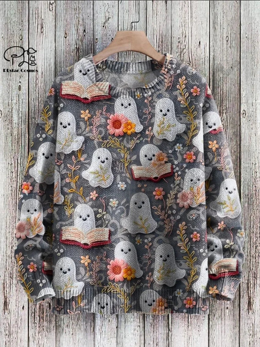 Ghostly Reaper Crewneck Sweater