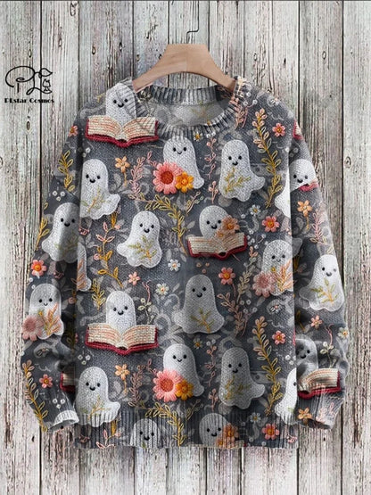 Ghostly Reaper Crewneck Sweater