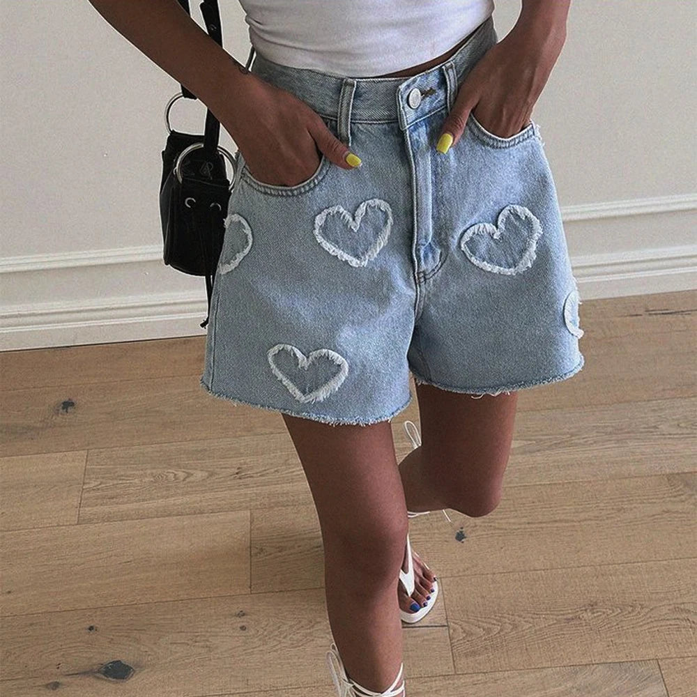 Love Story Denim Shorts