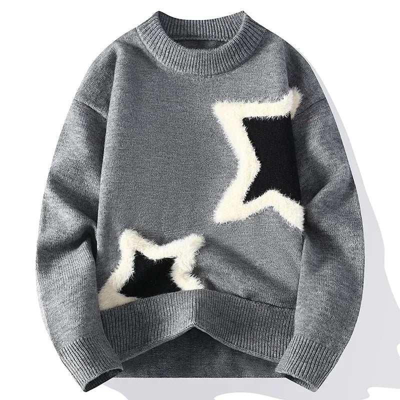 Cozy Star Accent Crewneck Sweater