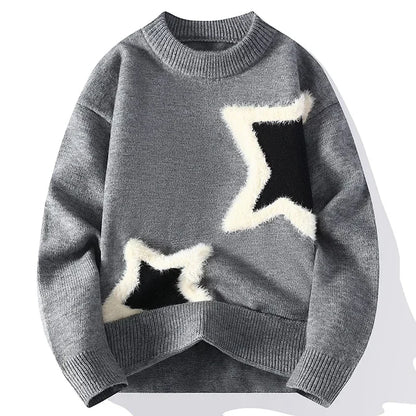 Cozy Star Accent Crewneck Sweater