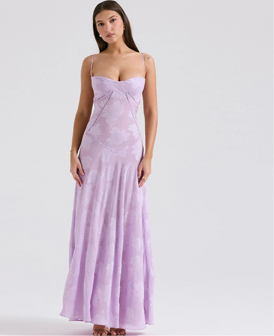 Women's Elegant Spaghetti Strap Formal Dress